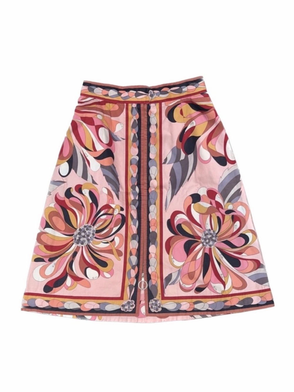 Vintage 1960’s Emilio Pucci Printed Midi Skirt, xs fit